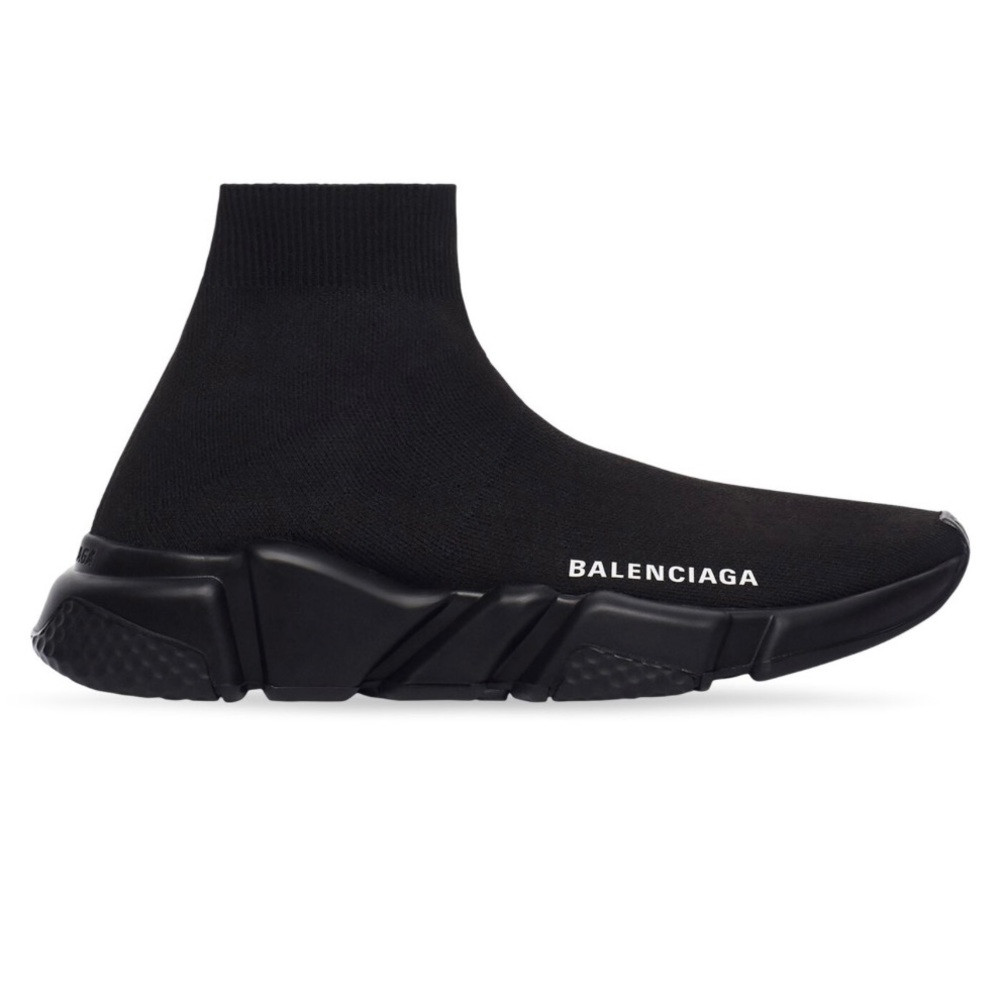 Balenciaga Women’s Recycled Knit Sneakers in Black